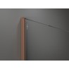 Mexen Kioto Dušo sienelė Walk-in 140 x 200 cm, balta ombre 8 mm, šepečiu valytas varis - 800-140-101-65-86