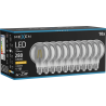 Mexen Vintis 10x LED filamentinė lemputė E27, G80, 4W, šilta - 2200K, 280 lm, smoke - L155-E27-0422-70x10