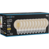 Mexen Vintis 10x LED filamentinė lemputė E27, G80, 4W, Šilta - 2700K, 400 lm, gintarinė - L155-E27-0427-50x10