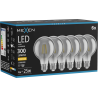 Mexen Vintis 6x LED filamentinė lemputė E27, G80, 4W, Šilta - 2700K, 300 lm, dūminė - L155-E27-0427-70x06