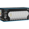 Mexen Vintis 10x LED filamentinė lemputė E27, G80, 8W, neutralus - 4000K, 1055 lm, skaidrus - L155-E27-0840-00x10