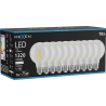 Mexen Vintis 10x LED lemputė filament E27, G80, 10W, Neutrali - 4000K, 1320 lm, skaidri - L155-E27-1040-00x10