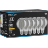 Mexen Vintis 6x LED siūlelių spiralė lemputė E27, G80, 4W, Šilta - 2200K, 220 lm, dūminė - L165-E27-0422-70x06