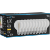 Mexen Vintis 10x LED kaitinamoji spiralė lemputė E27, G80, 4W, Šilta - 2700K, 420 lm, skaidri - L165-E27-0427-00x10