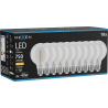 Mexen Vintis 10x LED spiralės siūlinė lemputė E27, G80, 8W, Šilta - 2700K, 750 lm, skaidri - L165-E27-0827-00x10
