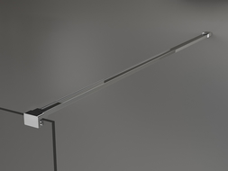 Mexen Kioto laisvai stovinti dušo sienelė 100 x 200 cm, skaidrus 8 mm, chromas - 800-100-002-01-00