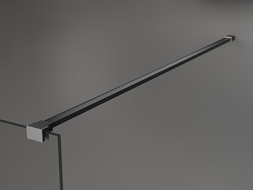 Mexen Kioto laisvai stovinti dušo sienelė 100 x 200 cm, skaidrus 8 mm, chromas - 800-100-002-01-00