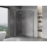 Mexen Mist-F lankstomos dušo kabinos sienelės kairės 70 x 95 cm, skaidrios, chromas - 8A6T-070-095-01-00-L
