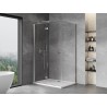 Mexen Mist-F lankstomos dušo kabinos sienelės kairės 70 x 95 cm, skaidrios, chromas - 8A6T-070-095-01-00-L