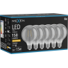 Mexen Vintis 6x LED filamento lemputė E27, G95, 2W, Šilta - 2200K, 150 lm, dūminė - L157-E27-0222-70x06