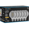 Mexen Vintis 6x siūlo formos LED lemputė E27, G95, 4W, Šilta - 2200K, 280 lm, dūminė - L157-E27-0422-70x06