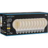 Mexen Vintis 10x LED E27 filamento lemputė, G95, 4W, Šilta - 2700K, 400 lm, gintarinė - L157-E27-0427-50x10