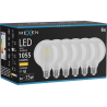 Mexen Vintis 6x LED siūlelių lemputė E27, G95, 8W, Šilta - 2700K, 1055 lm, skaidri - L157-E27-0827-00x06