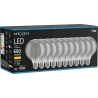 Mexen Vintis 10x kaitinimo siūlelio LED lemputė E27, G95, 8W, Šilta - 2700K, 680 lm, dūminė - L157-E27-0827-70x10