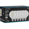 Mexen Vintis 6x LED gijų lemputė E27, G95, 8W, Neutralus - 4000K, 1055 lm, skaidrus - L157-E27-0840-00x06