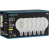 Mexen Vintis 6x Filamentinė LED lemputė E27, G95, 10W, Šilta - 2700K, 1320 lm, skaidri - L157-E27-1027-00x06
