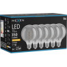 Mexen Vintis 6x LED kaitrinė spiralė E27, G95, 6W, Šilta - 2200K, 350 lm, dūminė - L167-E27-0622-70x06