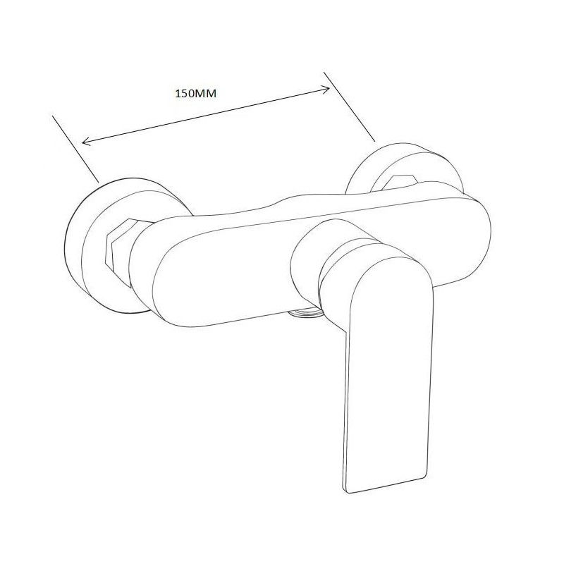 Mexen Royo DF40 dušo komplektas, juodas - 72204DF40-70
