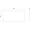 Mexen Brill-S montuojamas LED lubų skydas 120 x 60 cm, 60W, Neutrali - 4000K, 7200 lm, baltas - L207-120-060-6040-20
