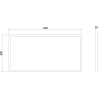 Mexen Brill-S LED lubų skydelis, įmontuojamas, 120 x 60 cm, 60W, Neutralus - 4000K, 6600 lm, juodas - L207-120-060-6040-70