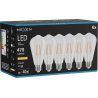 Mexen Vintis 6x LED filamentinė lemputė E27, ST64, 4W, Šilta - 2200K, 470 lm, skaidri - L152-E27-0422-00x06