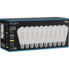 Mexen Vintis 10x Lemputė LED gija E27, ST64, 4W, Šilta - 2700K, 470 lm, skaidri - L152-E27-0427-00x10