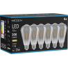 Mexen Vintis 6x LED BL filamento E27, ST64, 4W, Šiltai - 2700K, 300 lm, dūmų spalva - L152-E27-0427-70x06