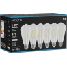 Mexen Vintis 6x LED gijų lemputė E27, ST64, 4W, Neutralus - 4000K, 470 lm, skaidri - L152-E27-0440-00x06
