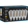 Mexen Vintis 6x LED filamentinė lemputė E27, ST64, 6W, Šilta - 2700K, 510 lm, dūminė - L152-E27-0627-70x06