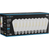 Mexen Vintis 10x LED kaitinamoji lemputė E27, ST64, 6W, Šalta - 6500K, 720 lm, skaidri - L152-E27-0665-00x10
