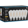 Mexen Vintis 6x LED siūlelis E27, ST64, 8W, Šilta - 2200K, 1055 lm, skaidri - L152-E27-0822-00x06