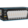 Mexen Vintis 10x LED siūlės lemputė E27, ST64, 8W, Šilta - 2200K, 1055 lm, skaidri - L152-E27-0822-00x10