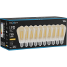 Mexen Vintis 10x LED siūlinė lemputė E27, ST64, 8W, Šilta - 2200K, 750 lm, gintarinė - L152-E27-0822-50x10