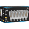 Mexen Vintis 6x LED lemputė su siūleliu E27, ST64, 8W, Šilta - 2700K, 680 lm, dūmo spalvos - L152-E27-0827-70x06