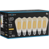 Mexen Vintis 6x LED kaitinamoji lemputė E27, ST64, 10W, Šilta - 2200K, 910 lm, gintarinė - L152-E27-1022-50x06