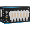 Mexen Vintis 6x LED siūlelis lemputė E27, ST64, 10W, Šilta - 2700K, 1320 lm, skaidri - L152-E27-1027-00x06
