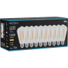 Mexen Vintis 10x LED siūlų lemputė E27, ST64, 10W, Šilta - 2700K, 1320 lm, skaidri - L152-E27-1027-00x10