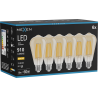 Mexen Vintis 6x LED siūlelio lemputė E27, ST64, 10W, Šilta - 2700K, 910 lm, gintarinė - L152-E27-1027-50x06