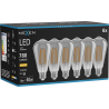 Mexen Vintis 6x Filamento šviesos diodas E27, ST64, 10W, Šiltas - 2700K, 780 lm, dūminė - L152-E27-1027-70x06