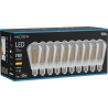 Mexen Vintis 10x LED siūlo lemputė E27, ST64, 10W, Šilta - 2700K, 780 lm, dūminė - L152-E27-1027-70x10