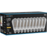 Mexen Vintis 10x LED kaitrinė lemputė spiralė E27, ST64, 4W, Šilta - 2200K, 220 lm, dūminė - L162-E27-0422-70x10