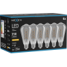 Mexen Vintis 6x LED kaitrą srieginė lemputė E27, ST64, 6W, Šilta - 2200K, 350 lm, dūminė - L162-E27-0622-70x06