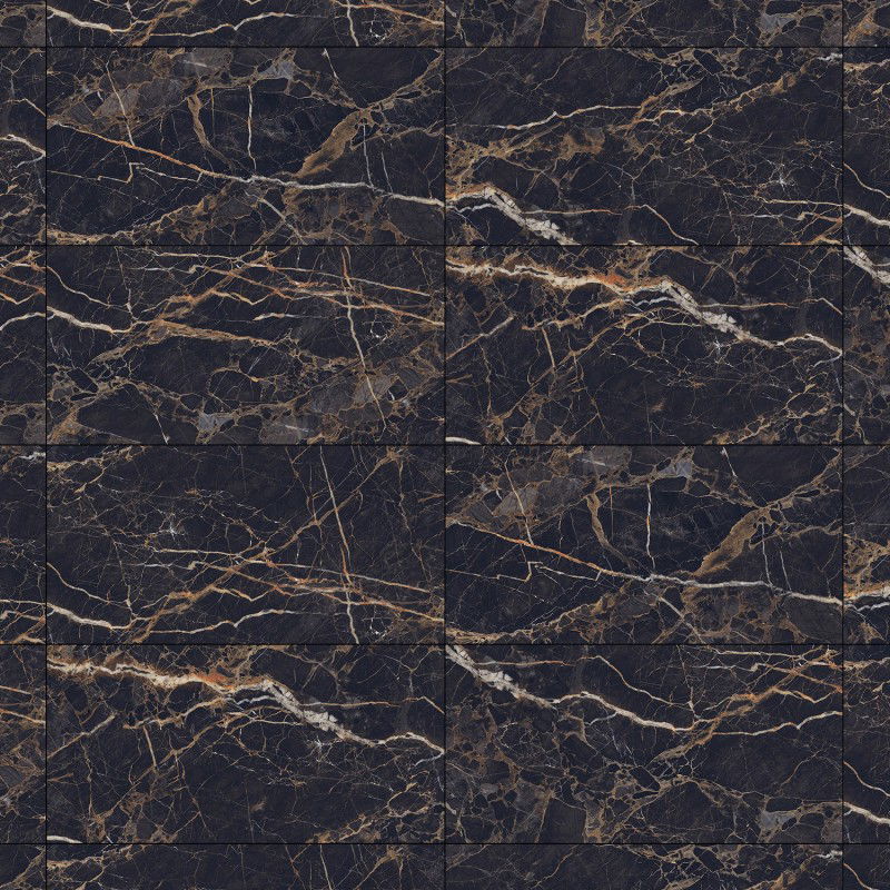 Mexen Orlo Black glazūruotas akmeninis porcelianas, grindų-sienų plytelė 120 x 60 cm, aukštas blizgesys - TL211-120-060-00