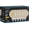 Mexen Vintis 6x LED siūlelinė lemputė E27, G125, 4W, Šilta - 2200K, 400 lm, gintarinė - L158-E27-0422-50x06