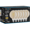 Mexen Vintis 6x LED siūlelių lemputė E27, G125, 6W, Šilta - 2700K, 600 lm, gintarinė - L158-E27-0627-50x06
