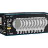 Mexen Vintis 10x LED siūlelio lemputė E27, G125, 6W, Šilta - 2700K, 510 lm, dūminė - L158-E27-0627-70x10