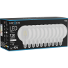 Mexen Vintis 10x LED E27 gijų lemputė, G125, 6W, Neutrali - 4000K, 720 lm, skaidri - L158-E27-0640-00x10