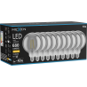 Mexen Vintis 10x LED lemputė E27, G125, 8W, šilta - 2700K, 680 lm, dūminė - L158-E27-0827-70x10