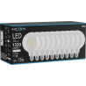 Mexen Vintis 10x LED filamentinė lemputė E27, G125, 10W, Neutralus - 4000K, 1320 lm, skaidri - L158-E27-1040-00x10