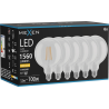 Mexen Vintis 6x LED gijų lemputė E27, G125, 12W, Šiltas - 2700K, 1560 lm, skaidrus - L158-E27-1227-00x06